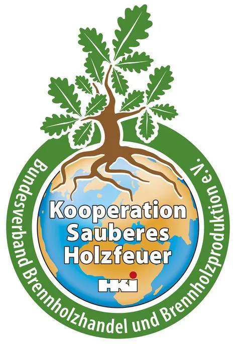 Logo der Kooperation Sauberes Holzfeuer
